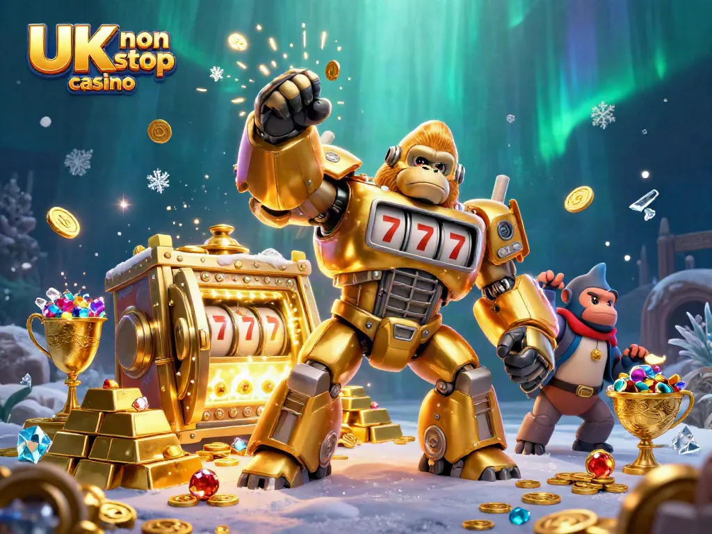 Experience the thrill of the UK non gamstop casino with dynamic 3D gaming elements exploding in the scene.