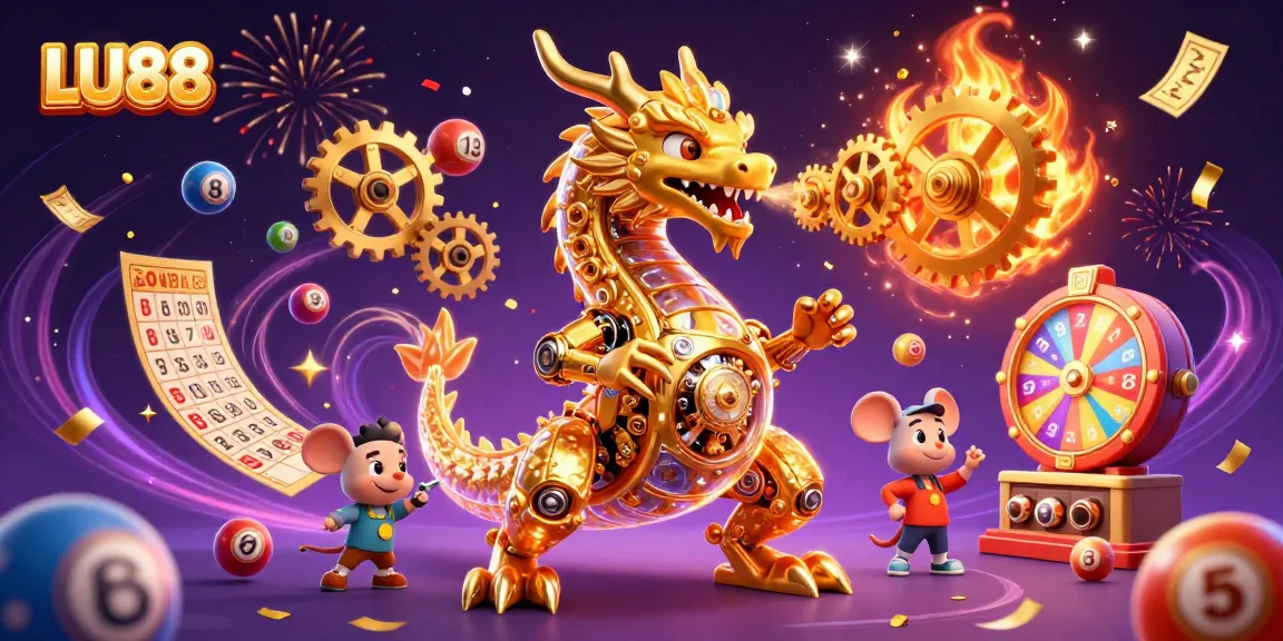 LU88 enhances your gaming with vibrant lottery excitement featuring lively golden elements.